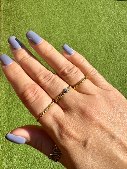 [Dahlia] 3 Stacking Rings