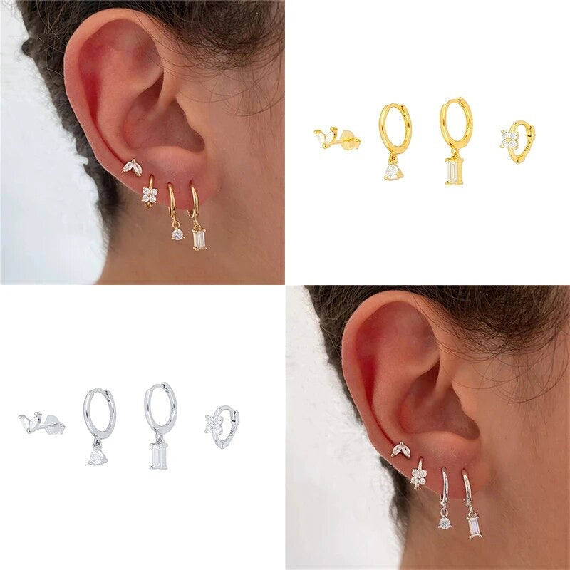 4 piece Earring Set [Ella]