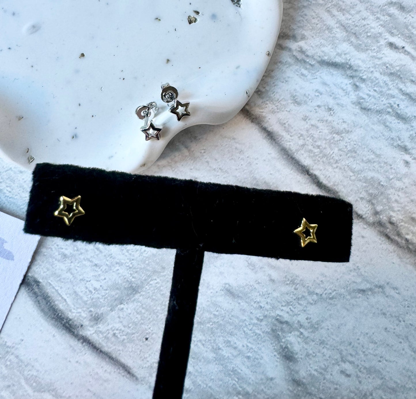 Heart and Star stud Earrings