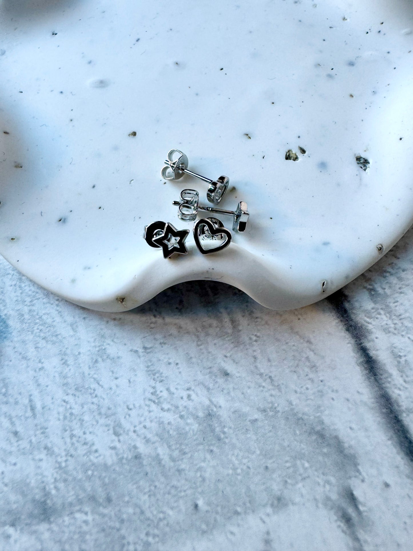 Heart and Star stud Earrings